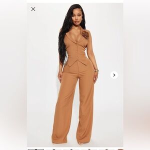 Elle Pant Set Taupe